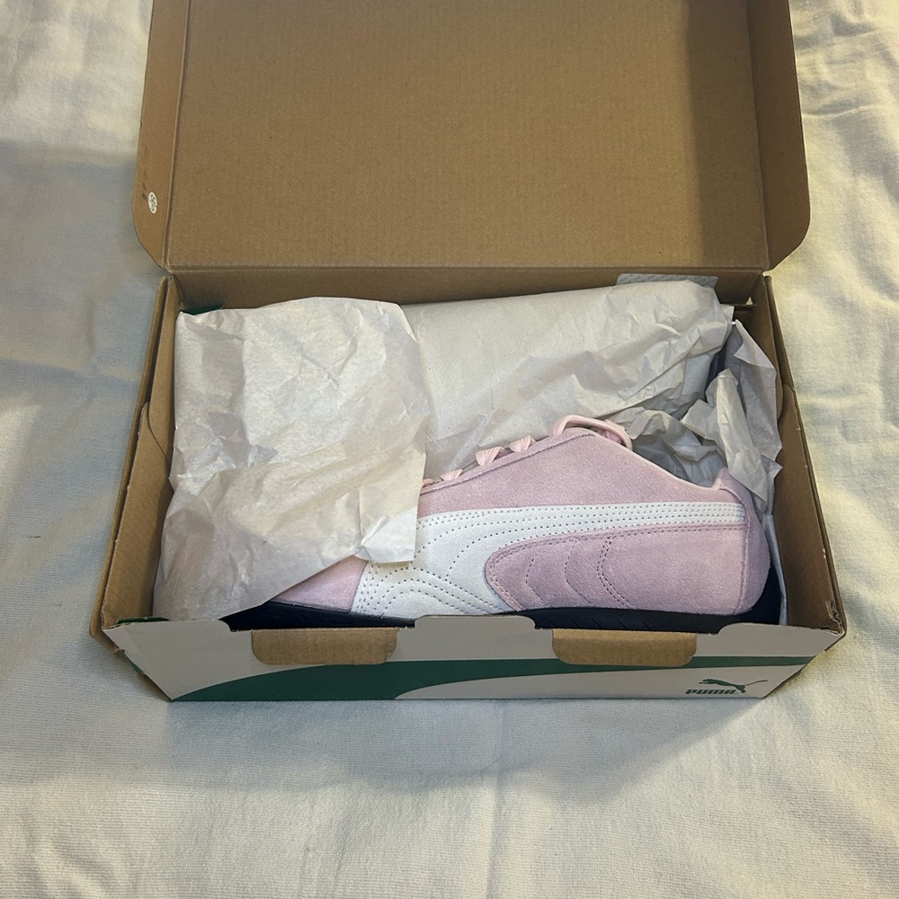 Puma  Pink and White Sneakers